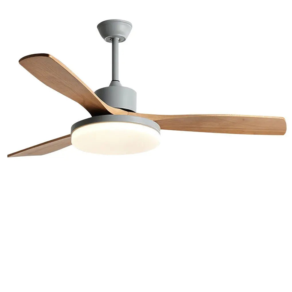 Remote-Controlled Dimmable LED Ceiling Fan Lamp with Nordic Frequency Conversion Luxe