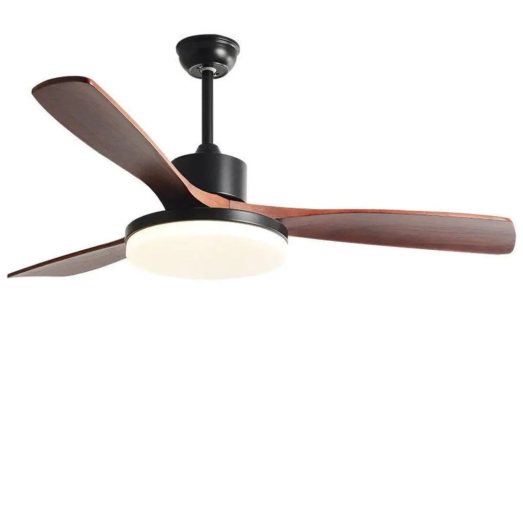 Remote-Controlled Dimmable LED Ceiling Fan Lamp with Nordic Frequency Conversion Luxe