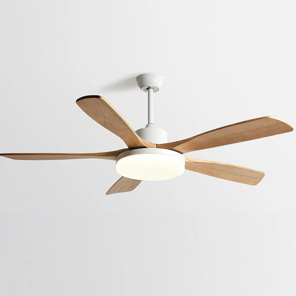 Remote-Controlled Dimmable LED Ceiling Fan Lamp with Nordic Frequency Conversion Luxe