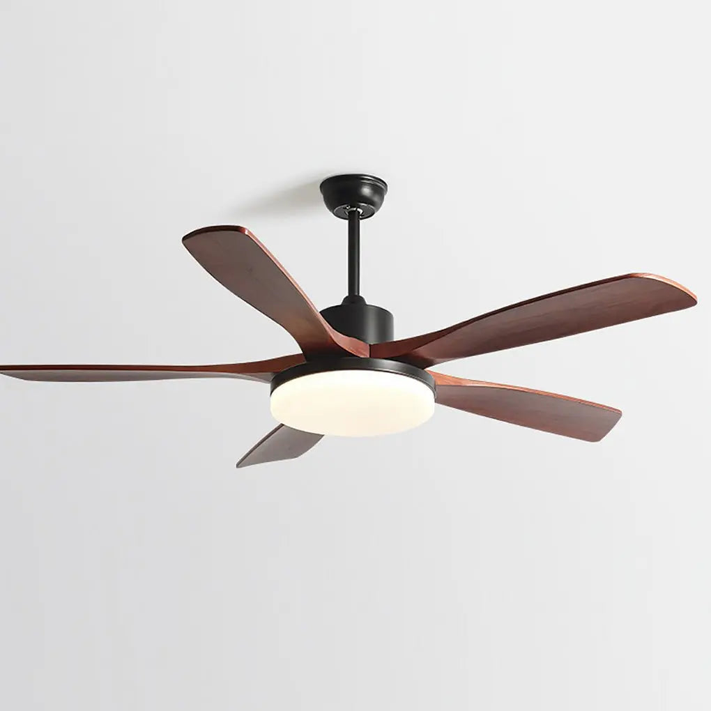 Remote-Controlled Dimmable LED Ceiling Fan Lamp with Nordic Frequency Conversion Luxe