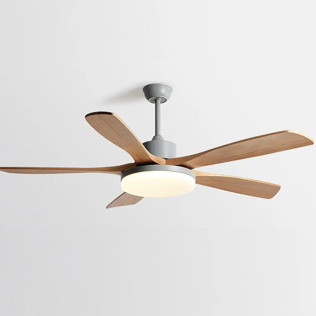 Remote-Controlled Dimmable LED Ceiling Fan Lamp with Nordic Frequency Conversion Luxe