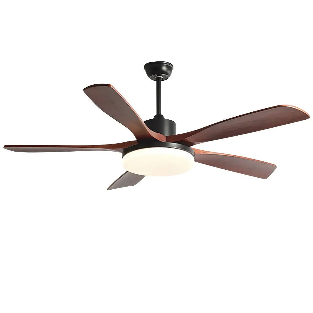 Remote-Controlled Dimmable LED Ceiling Fan Lamp with Nordic Frequency Conversion Luxe