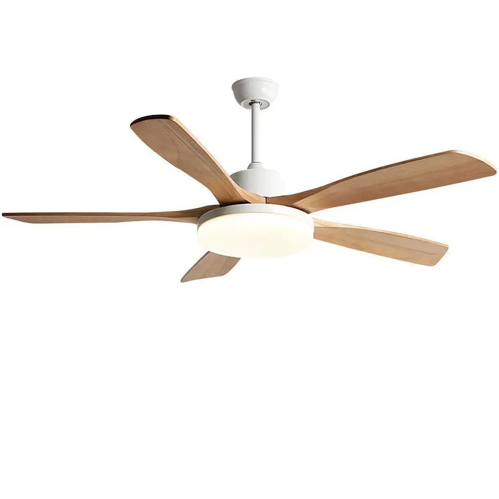 Remote-Controlled Dimmable LED Ceiling Fan Lamp with Nordic Frequency Conversion Luxe