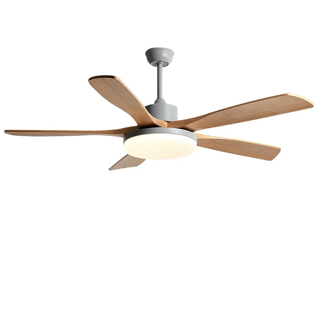 Remote-Controlled Dimmable LED Ceiling Fan Lamp with Nordic Frequency Conversion Luxe