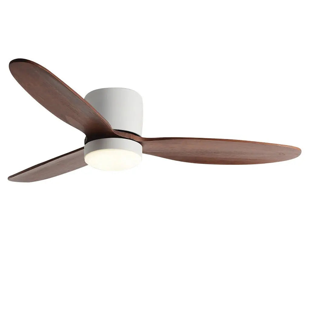 Silent Nordic LED Ceiling Fan with Inverter and Integrated Lamp Luxe
