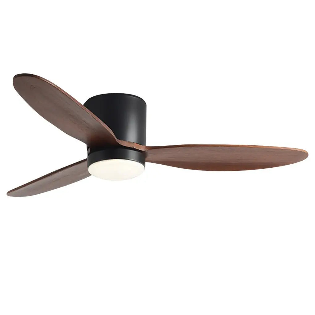 Silent Nordic LED Ceiling Fan with Inverter and Integrated Lamp Luxe