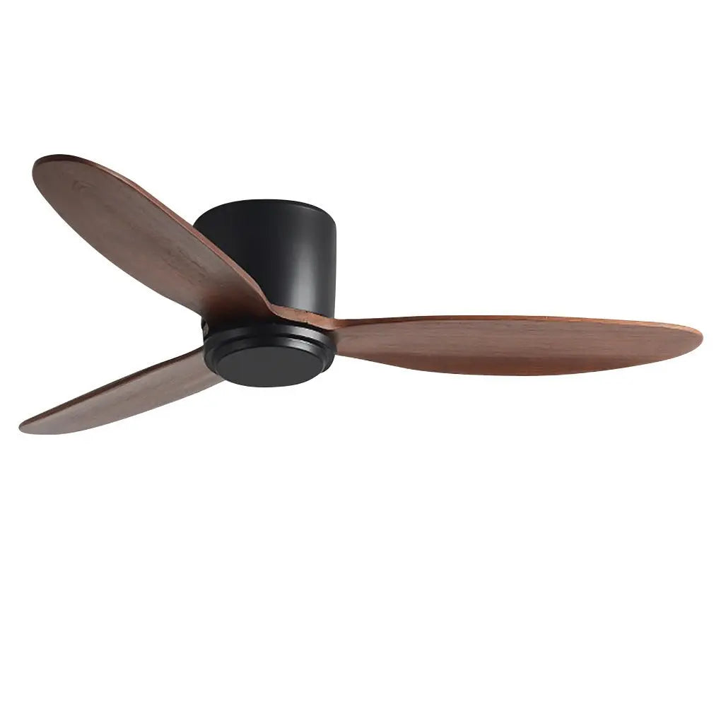 Silent Nordic LED Ceiling Fan with Inverter and Integrated Lamp Luxe