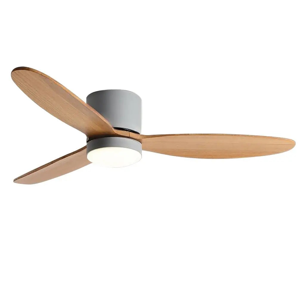 Silent Nordic LED Ceiling Fan with Inverter and Integrated Lamp Luxe