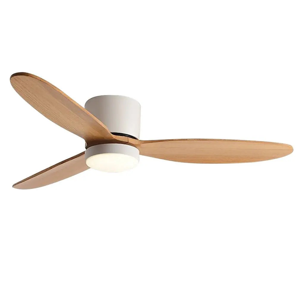 Silent Nordic LED Ceiling Fan with Inverter and Integrated Lamp Luxe