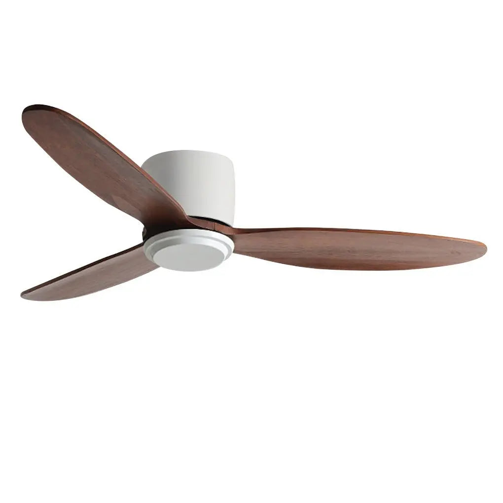 Silent Nordic LED Ceiling Fan with Inverter and Integrated Lamp Luxe