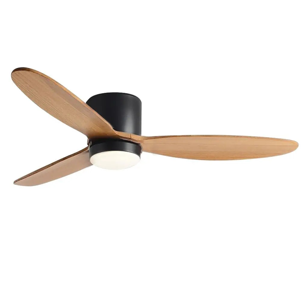 Silent Nordic LED Ceiling Fan with Inverter and Integrated Lamp Luxe