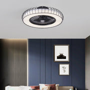 Nordic Bladeless Ceiling Fan Lamp with Stepless Dimming and Integrated Design