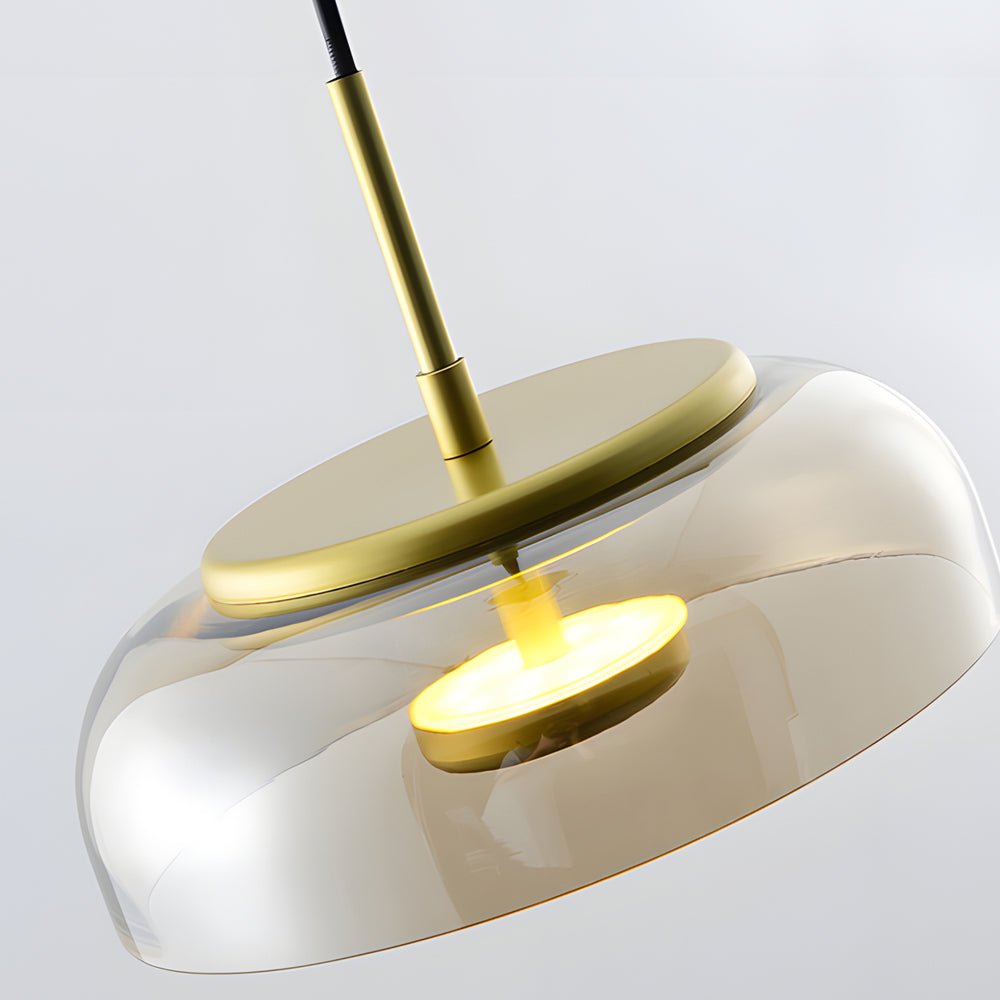 nordic led hanging lamp classic glass pendant light with 1 bulb