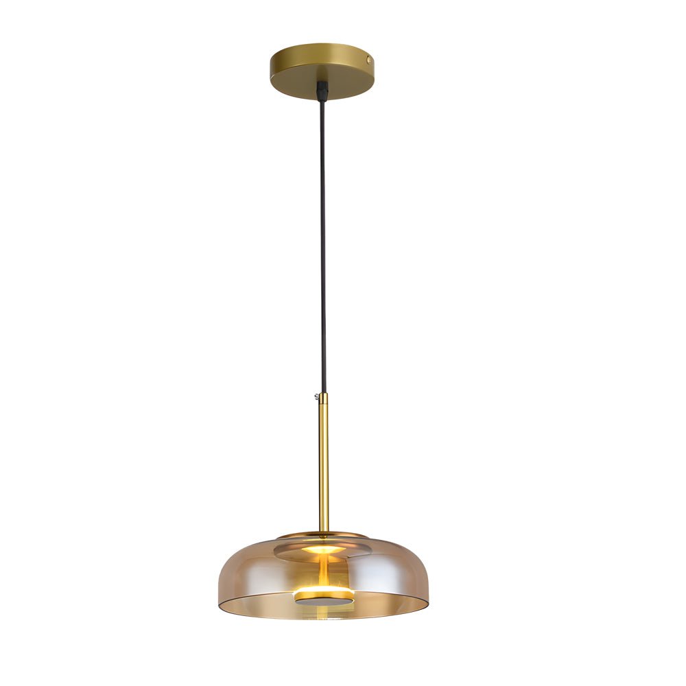 nordic led hanging lamp classic glass pendant light with 1 bulb
