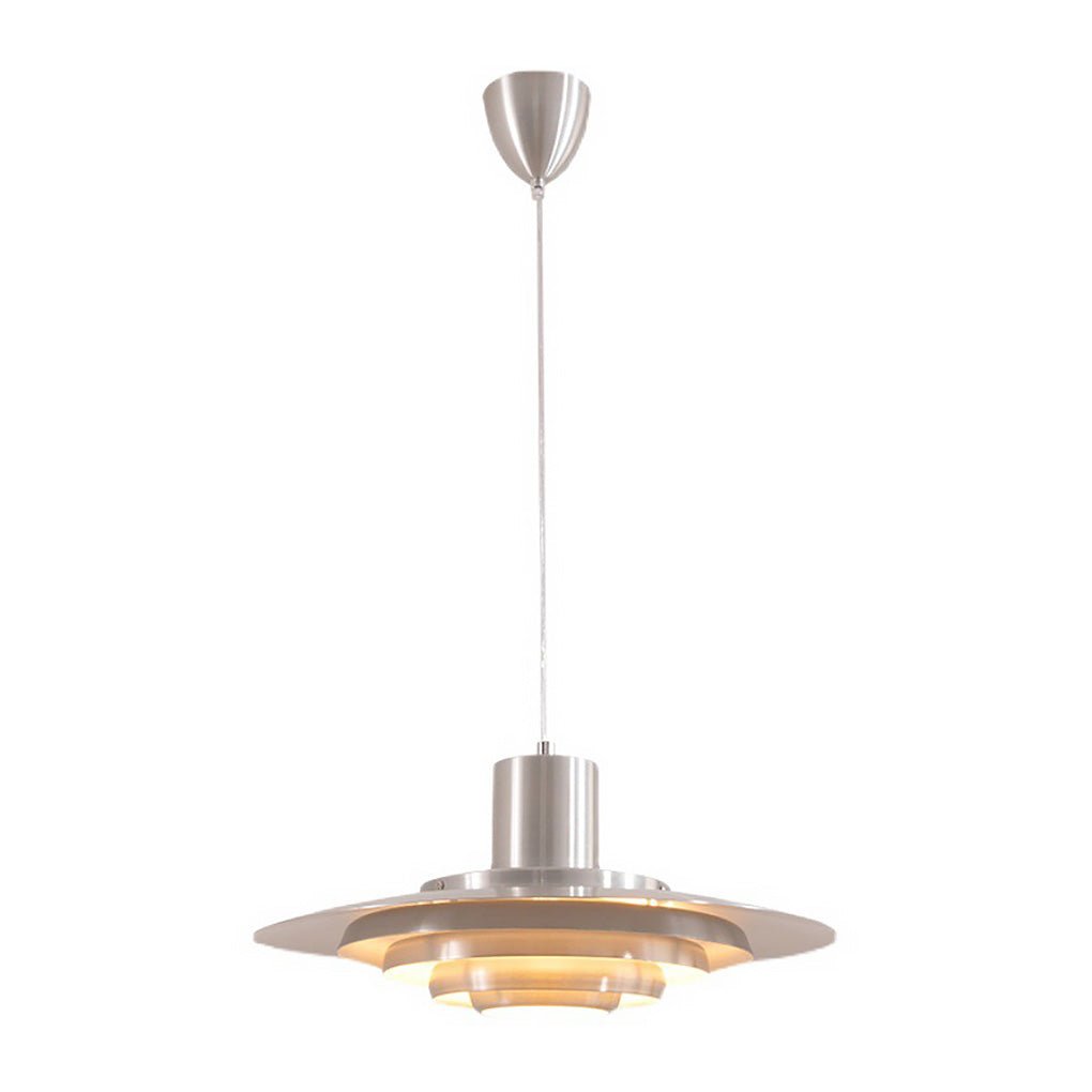 Multi-Layer Minimalist Pendant Light — Aluminum, 31W–40W, 3000K Warm, 59" Adjustable Chain, 15" or 19"