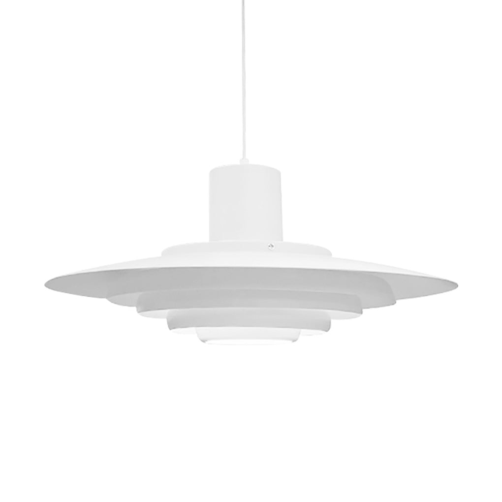 Multi-Layer Minimalist Pendant Light — Aluminum, 31W–40W, 3000K Warm, 59" Adjustable Chain, 15" or 19"