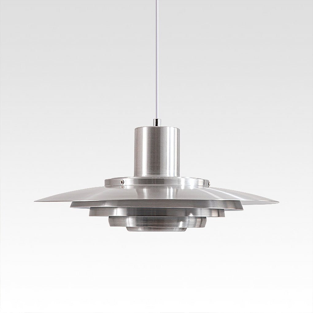 Multi-Layer Minimalist Pendant Light — Aluminum, 31W–40W, 3000K Warm, 59" Adjustable Chain, 15" or 19"