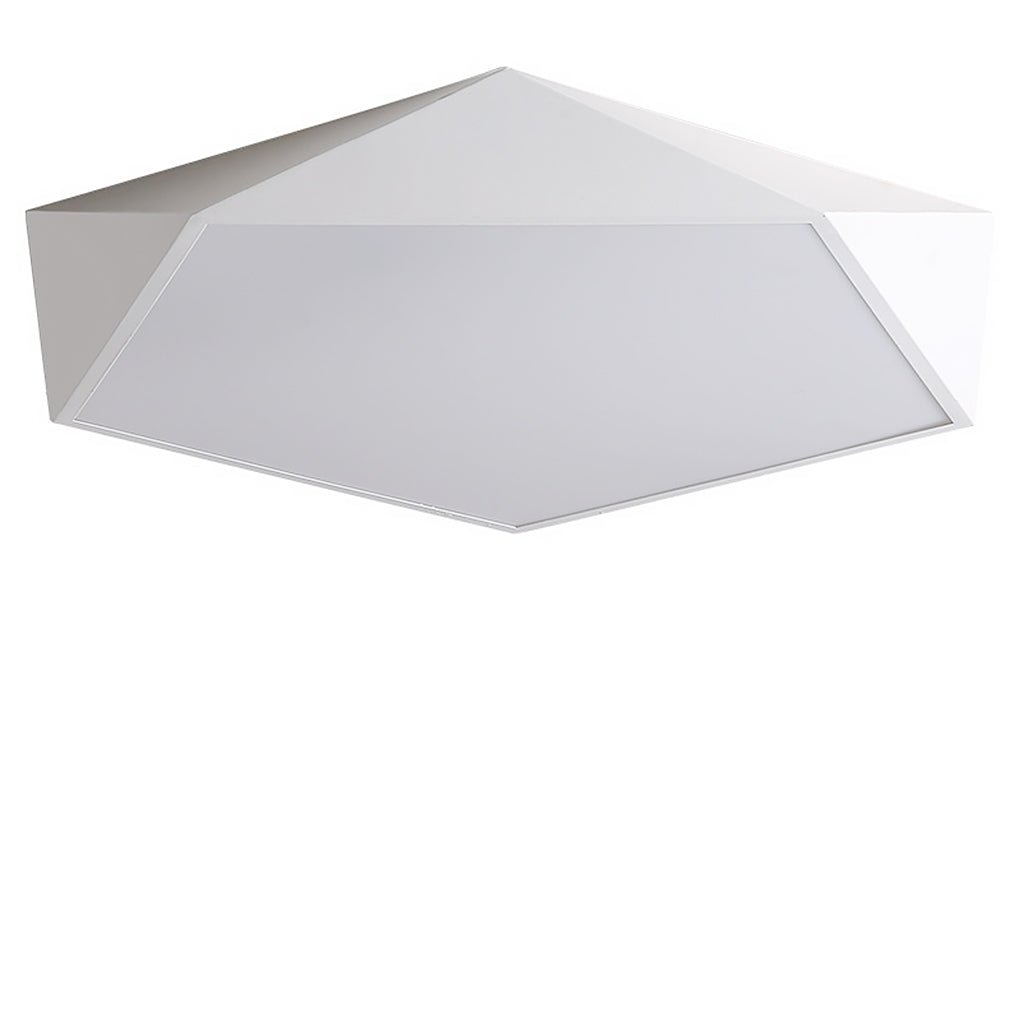 Minimalist Geometric LED Flush Mount — Acrylic, Three-Step Dimming (3000K/4500K/6000K), 24W–36W, 15.7" or 19.7"