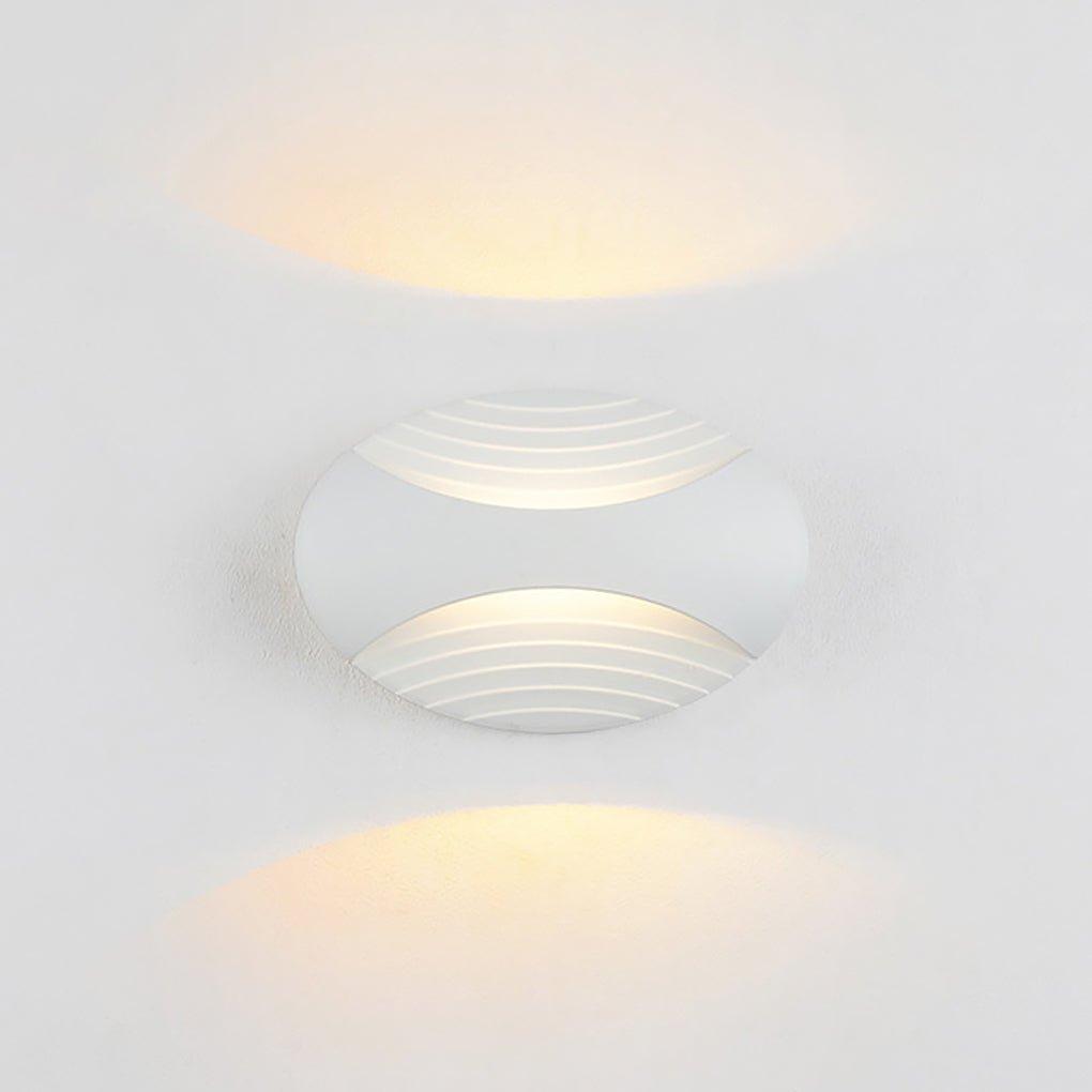 Minimalist Up/Down Wall Sconce — Aluminum, 6W LED, IP-Rated Weatherproof, White