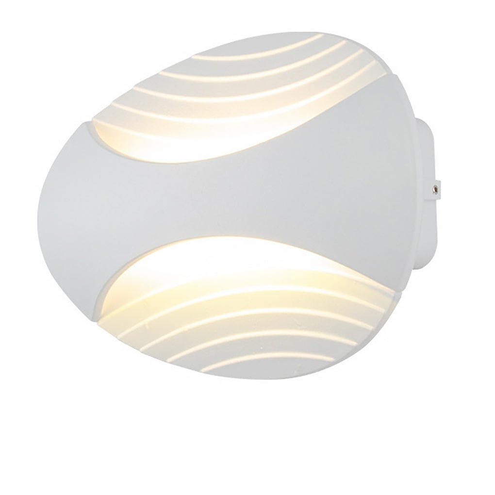 Minimalist Up/Down Wall Sconce — Aluminum, 6W LED, IP-Rated Weatherproof, White