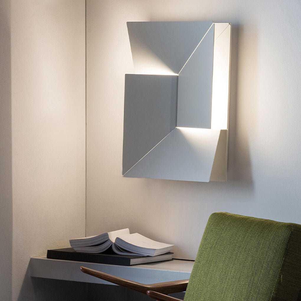 nordic minimalist geometric design led wall lamp with stepless dimming for living room