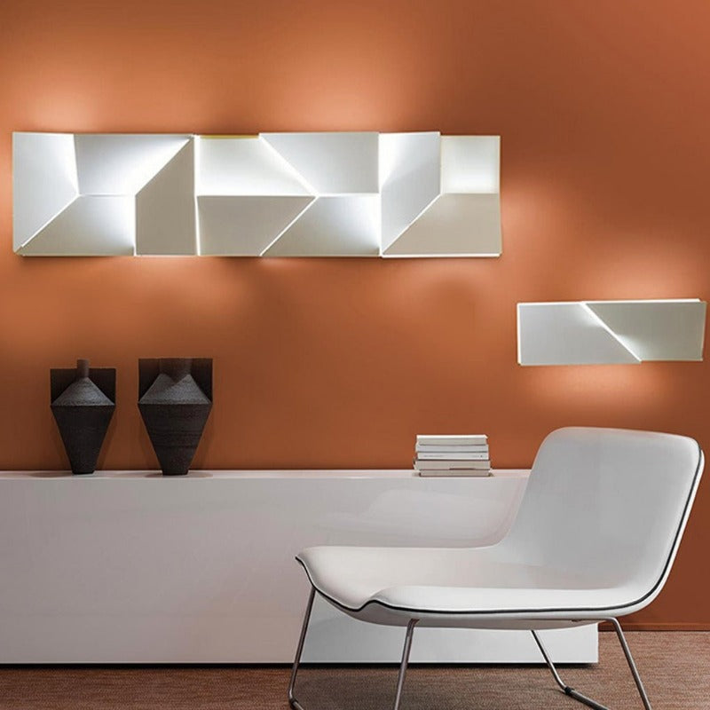 nordic minimalist geometric design led wall lamp with stepless dimming for living room