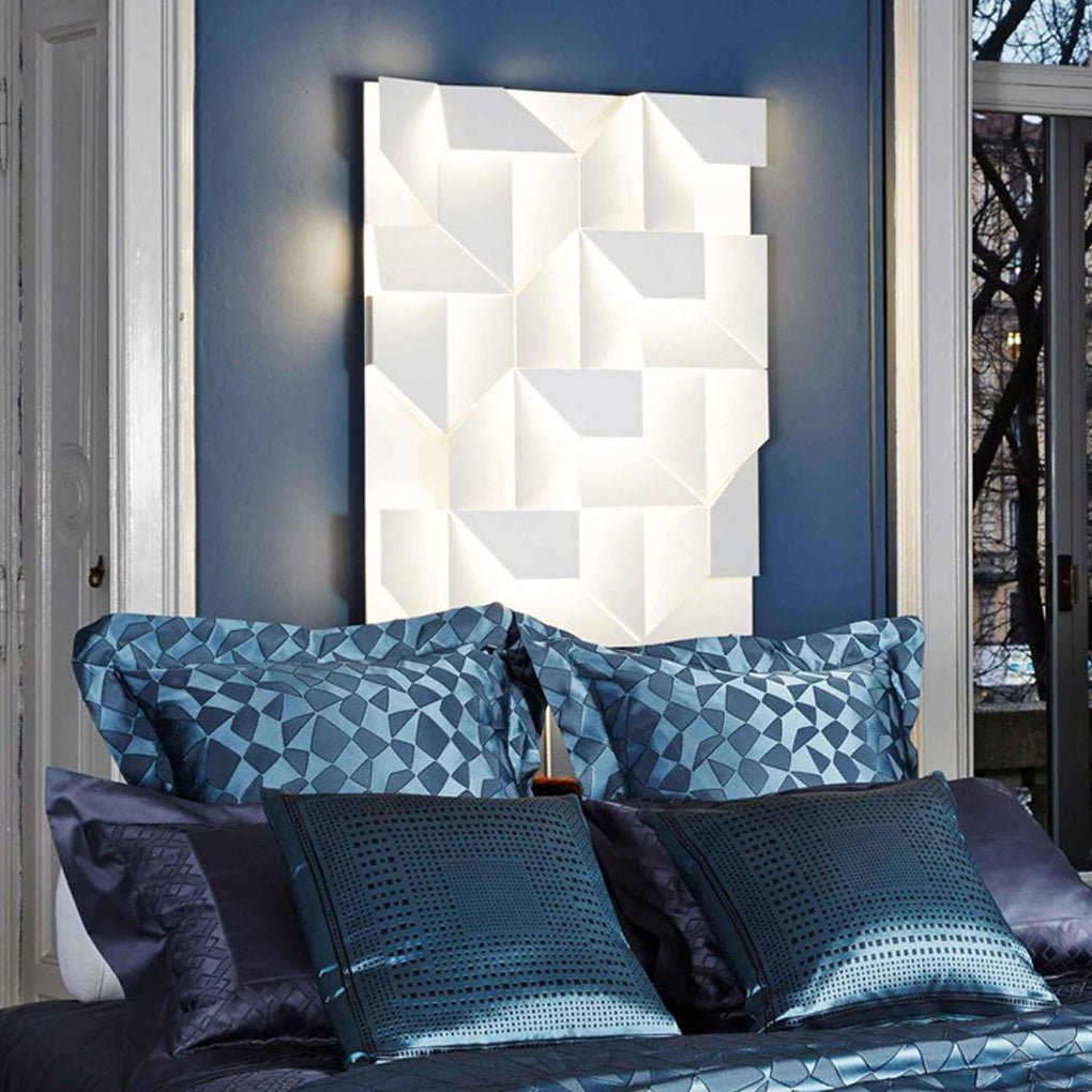 nordic minimalist geometric design led wall lamp with stepless dimming for living room