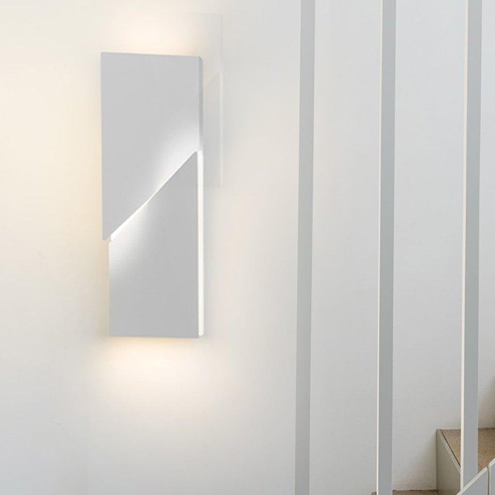 nordic minimalist geometric design led wall lamp with stepless dimming for living room