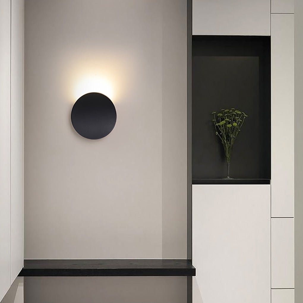 Minimalist Up/Down LED Wall Sconce — Die-Cast Aluminum, Frosted PMMA, 3000K/6000K, Black or White