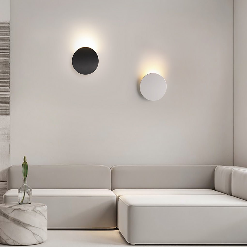 Minimalist Up/Down LED Wall Sconce — Die-Cast Aluminum, Frosted PMMA, 3000K/6000K, Black or White