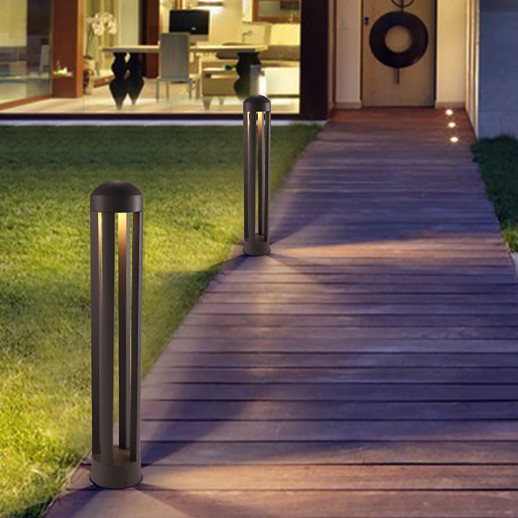 Four-Column LED Outdoor Landscape Light in Nordic Minimalist Style