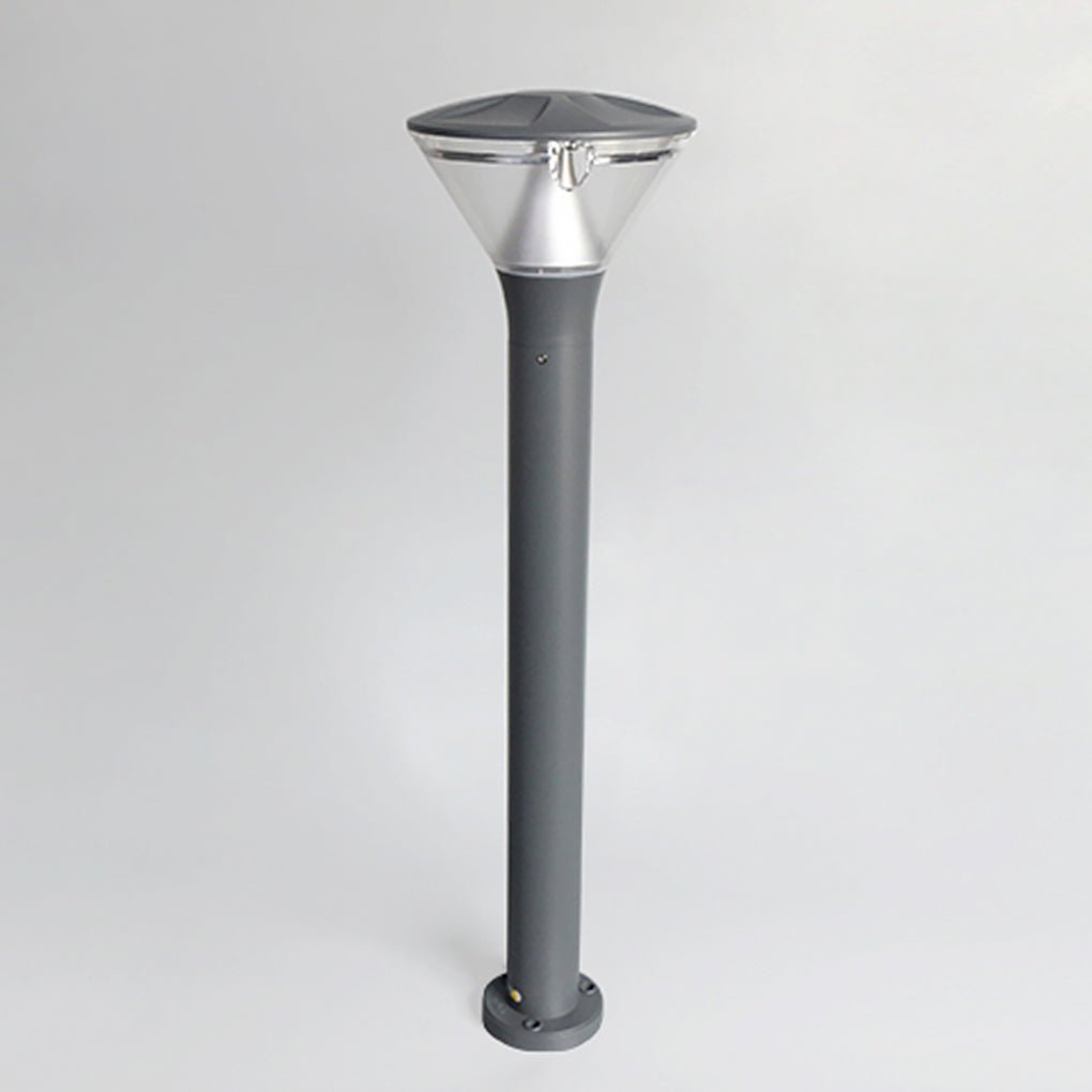 Round LED Outdoor Light — Die-Cast Aluminum & Frosted Acrylic, Wall or Post Mount, IP65, 11" / 31" Variants