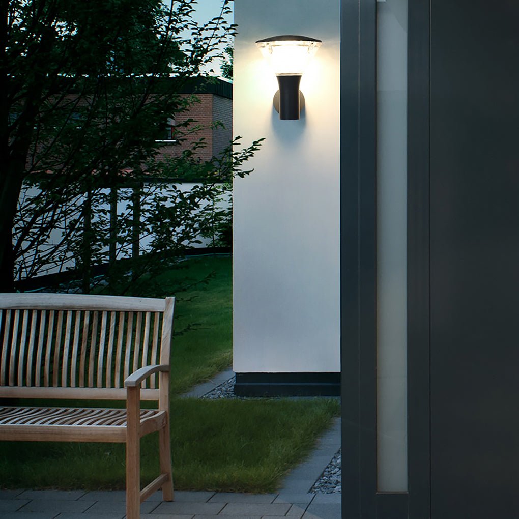Round LED Outdoor Light — Die-Cast Aluminum & Frosted Acrylic, Wall or Post Mount, IP65, 11" / 31" Variants