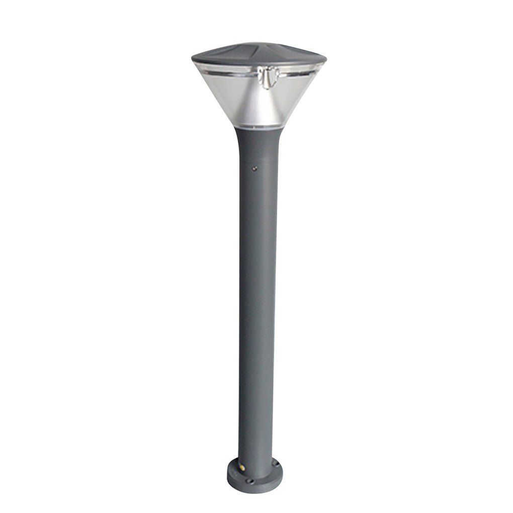 Round LED Outdoor Light — Die-Cast Aluminum & Frosted Acrylic, Wall or Post Mount, IP65, 11" / 31" Variants
