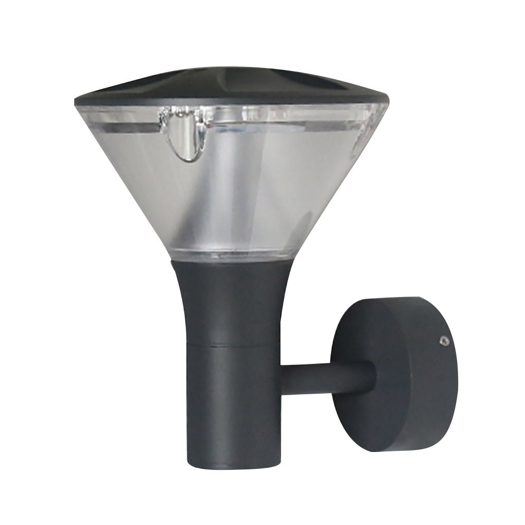 Round LED Outdoor Light — Die-Cast Aluminum & Frosted Acrylic, Wall or Post Mount, IP65, 11" / 31" Variants