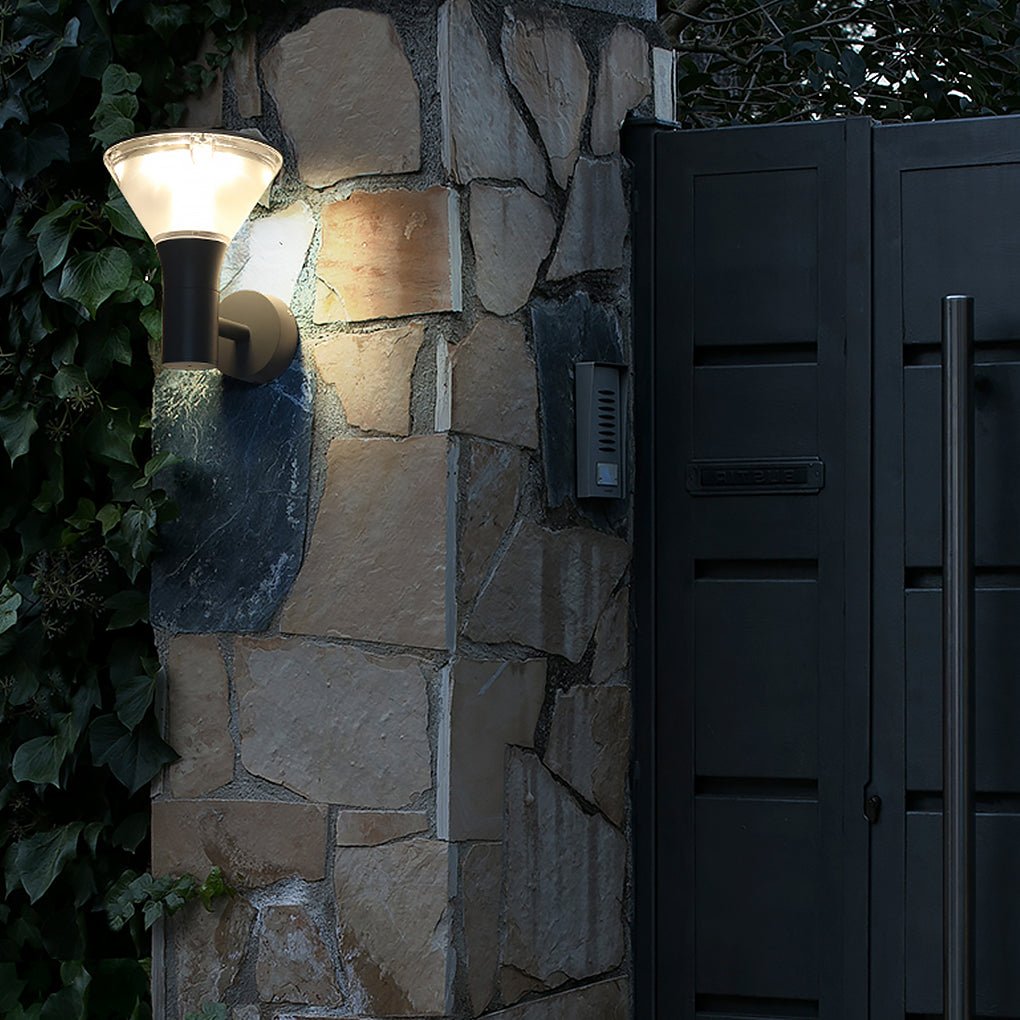 Round LED Outdoor Light — Die-Cast Aluminum & Frosted Acrylic, Wall or Post Mount, IP65, 11" / 31" Variants