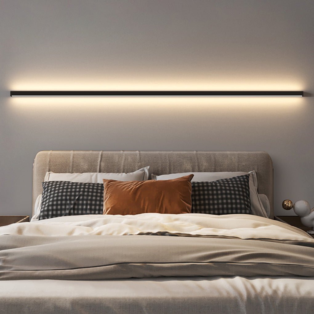 Minimalist Linear LED Wall Sconce — Aviation-Grade Aluminum, Stepless Dimming, 24" to 79"