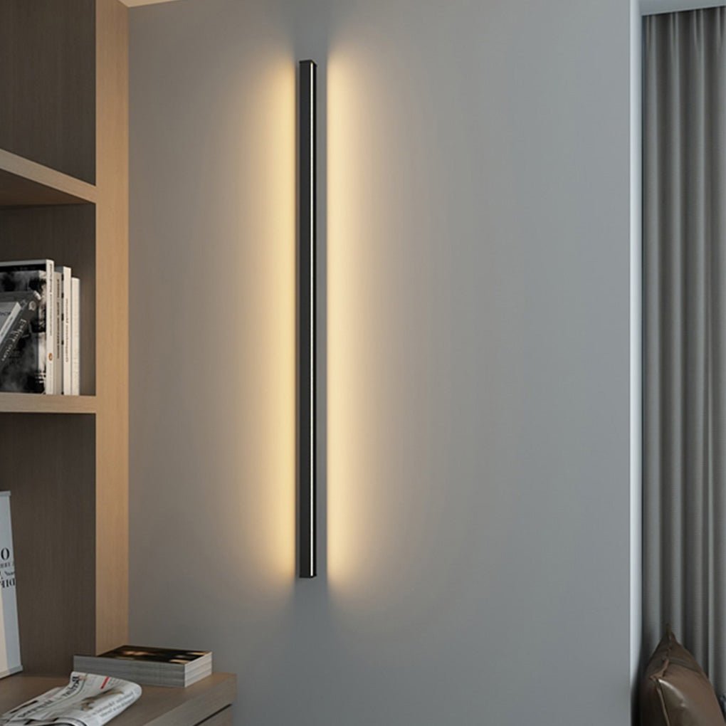 Minimalist Linear LED Wall Sconce — Aviation-Grade Aluminum, Stepless Dimming, 24" to 79"