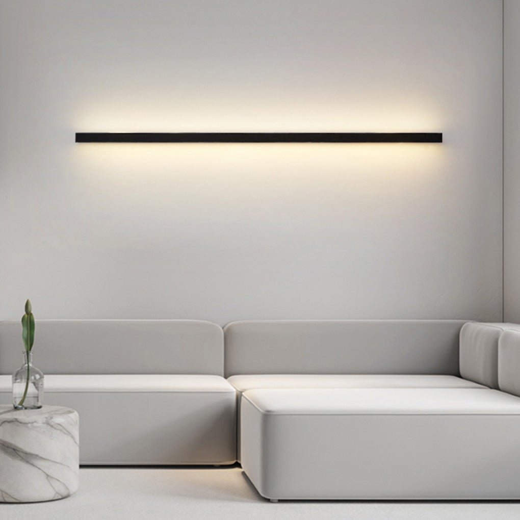 Minimalist Linear LED Wall Sconce — Aviation-Grade Aluminum, Stepless Dimming, 24" to 79"