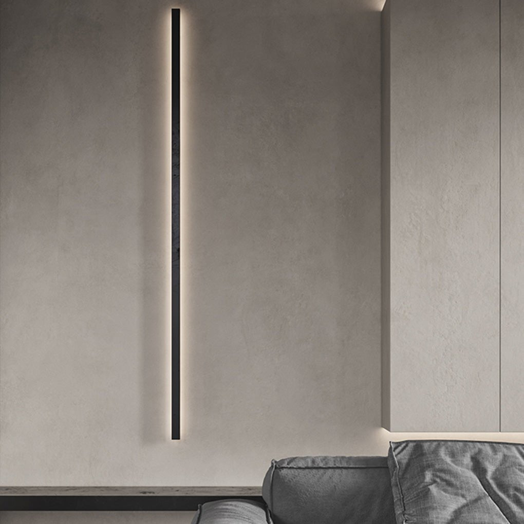 Minimalist Linear LED Wall Sconce — Aviation-Grade Aluminum, Stepless Dimming, 24" to 79"