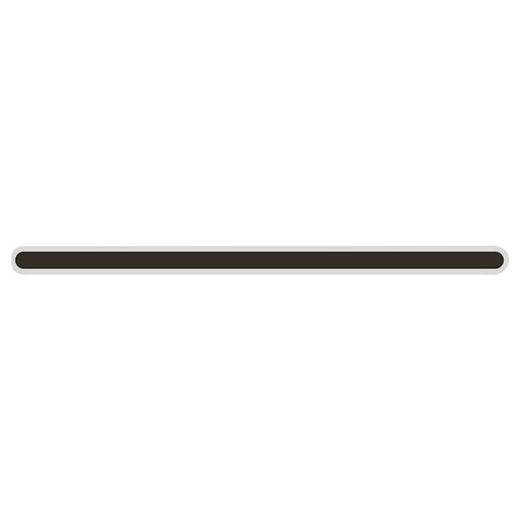 Minimalist Linear Wall Sconce — Black Wrought Iron and Acrylic, 40W LED, Horizontal or Vertical Mount, 3-Step Dimming