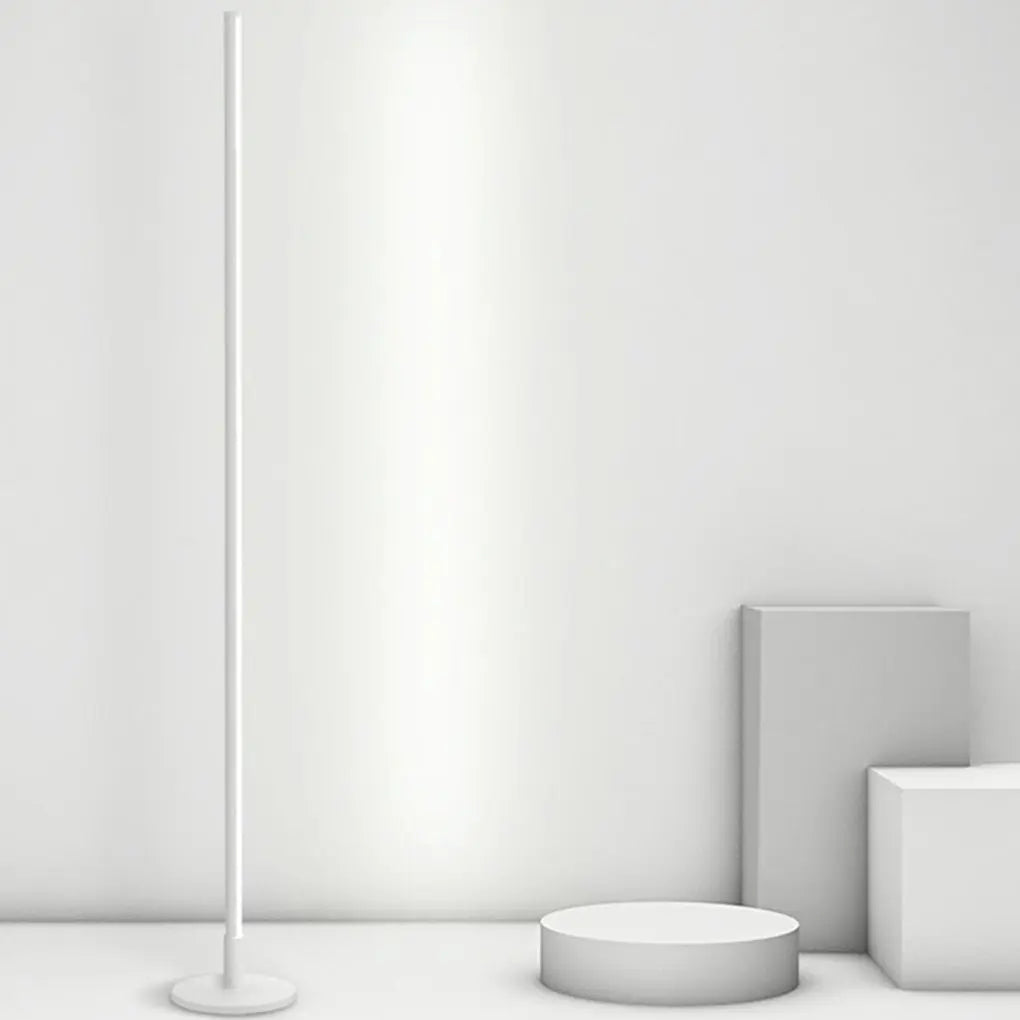Modern Minimalist Black and White LED Floor Lamp with Three-Step Dimming Accent Luxe