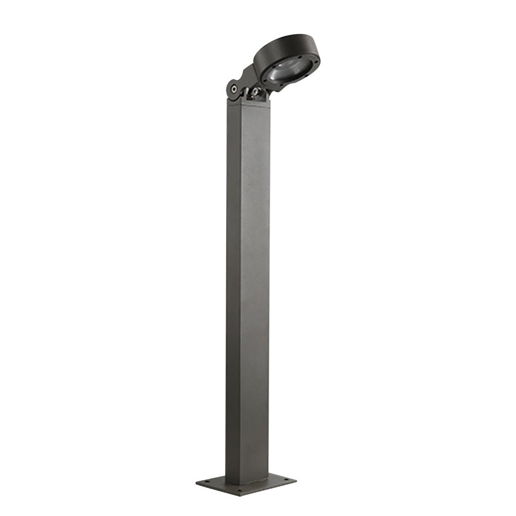 Minimalist Adjustable Outdoor Bollard Light — Die-Cast Aluminum, LED, IP54, 27"