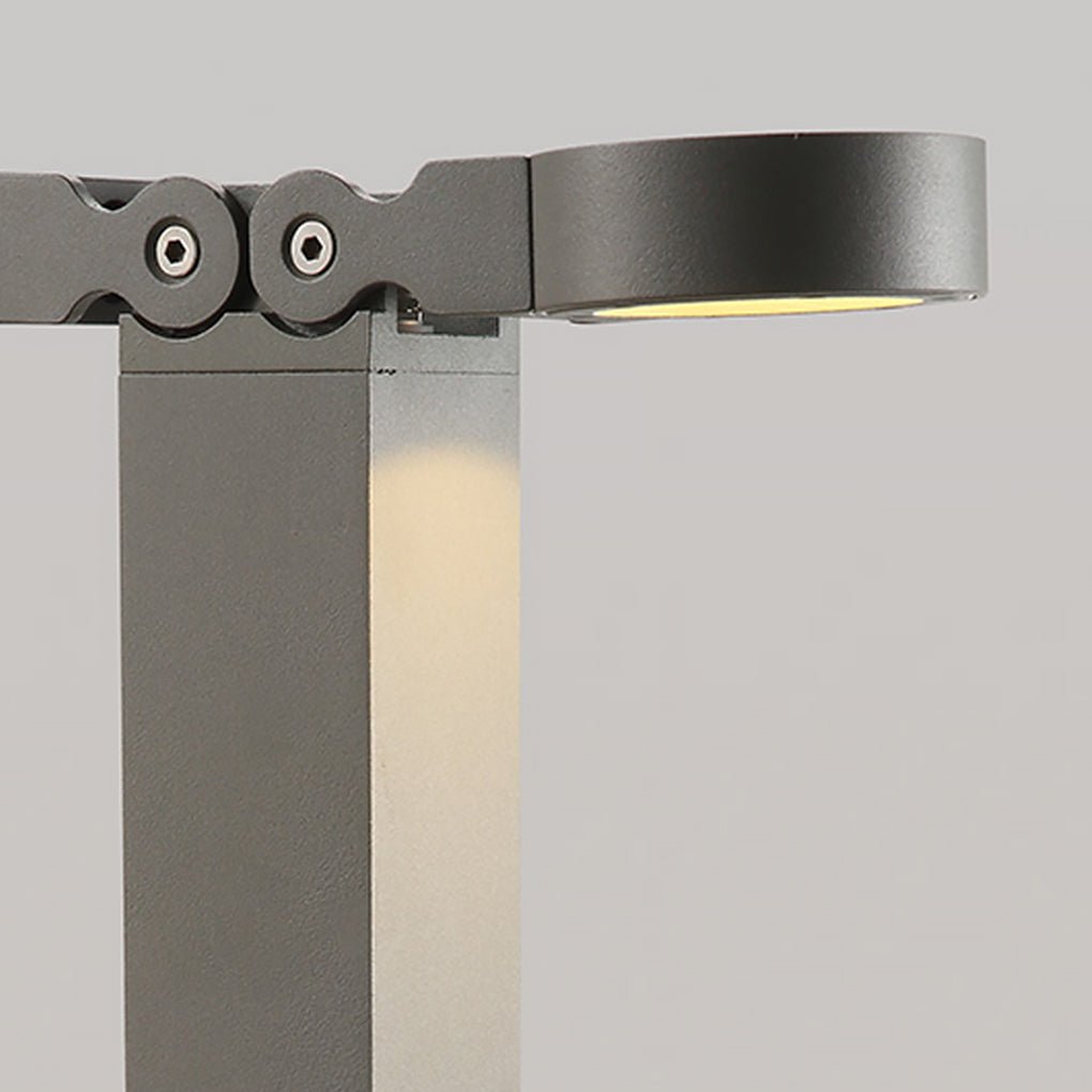 Minimalist Adjustable Outdoor Bollard Light — Die-Cast Aluminum, LED, IP54, 27"