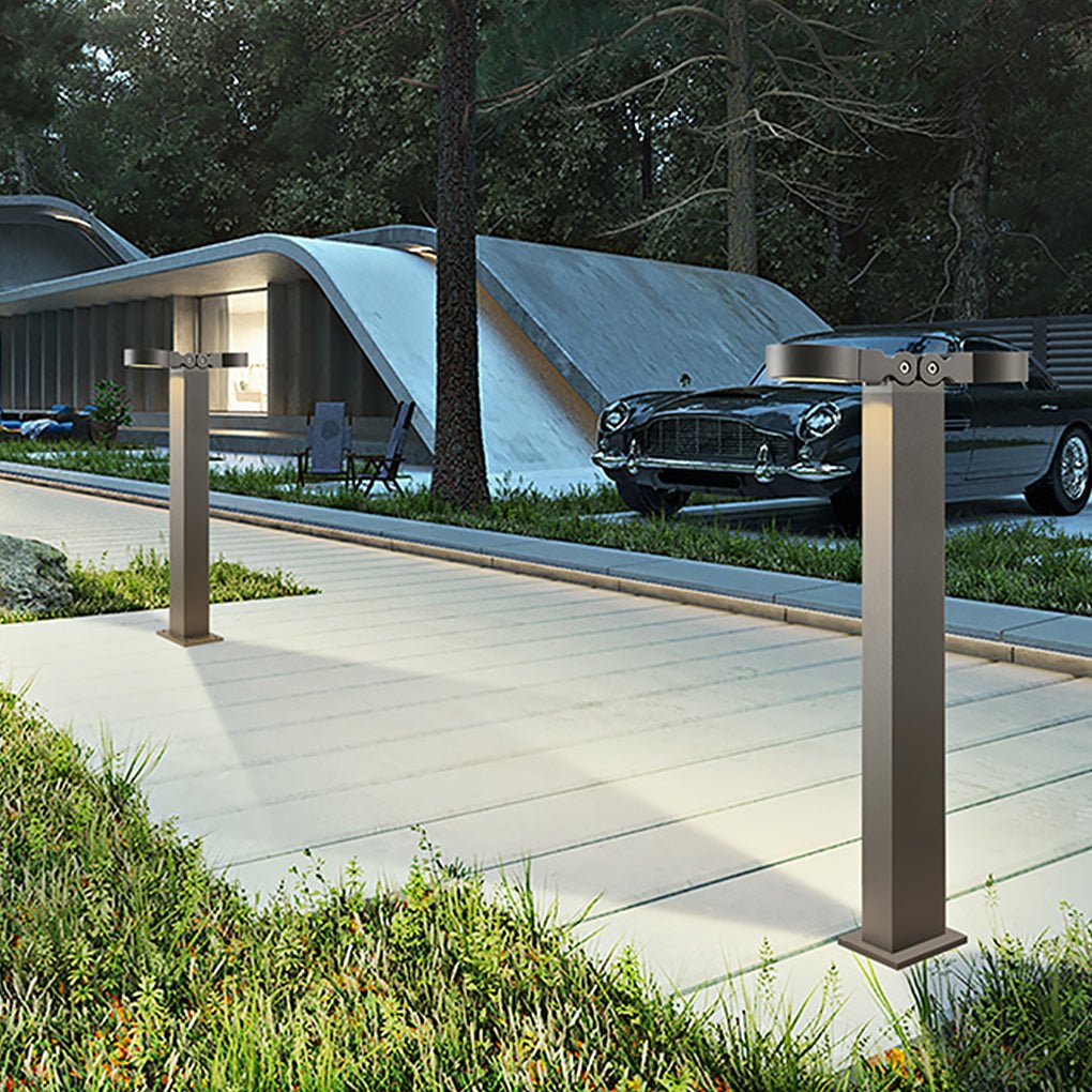 Adjustable Waterproof LED Outdoor Lawn Light with Nordic Minimalist Design