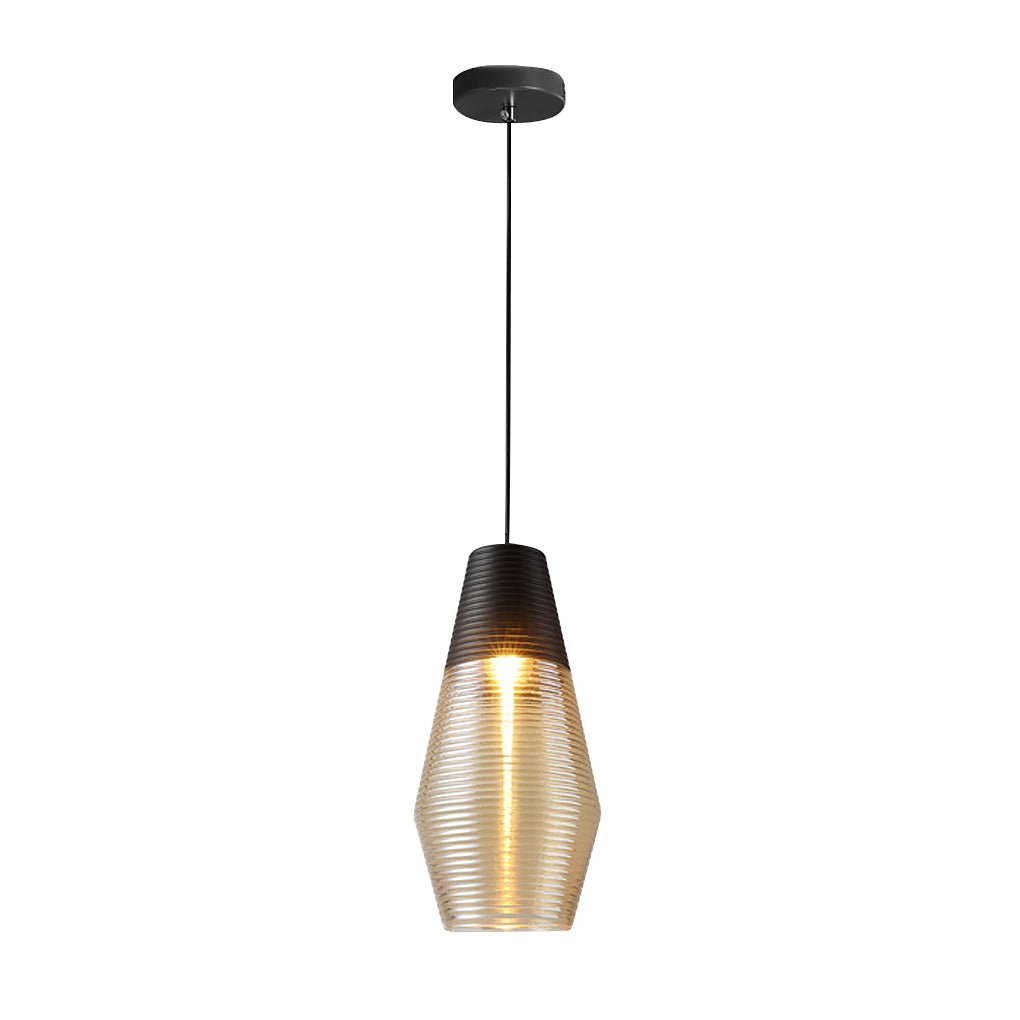 nordic modern minimalist spiral pattern glass chandelier for cafe bedroom and bar