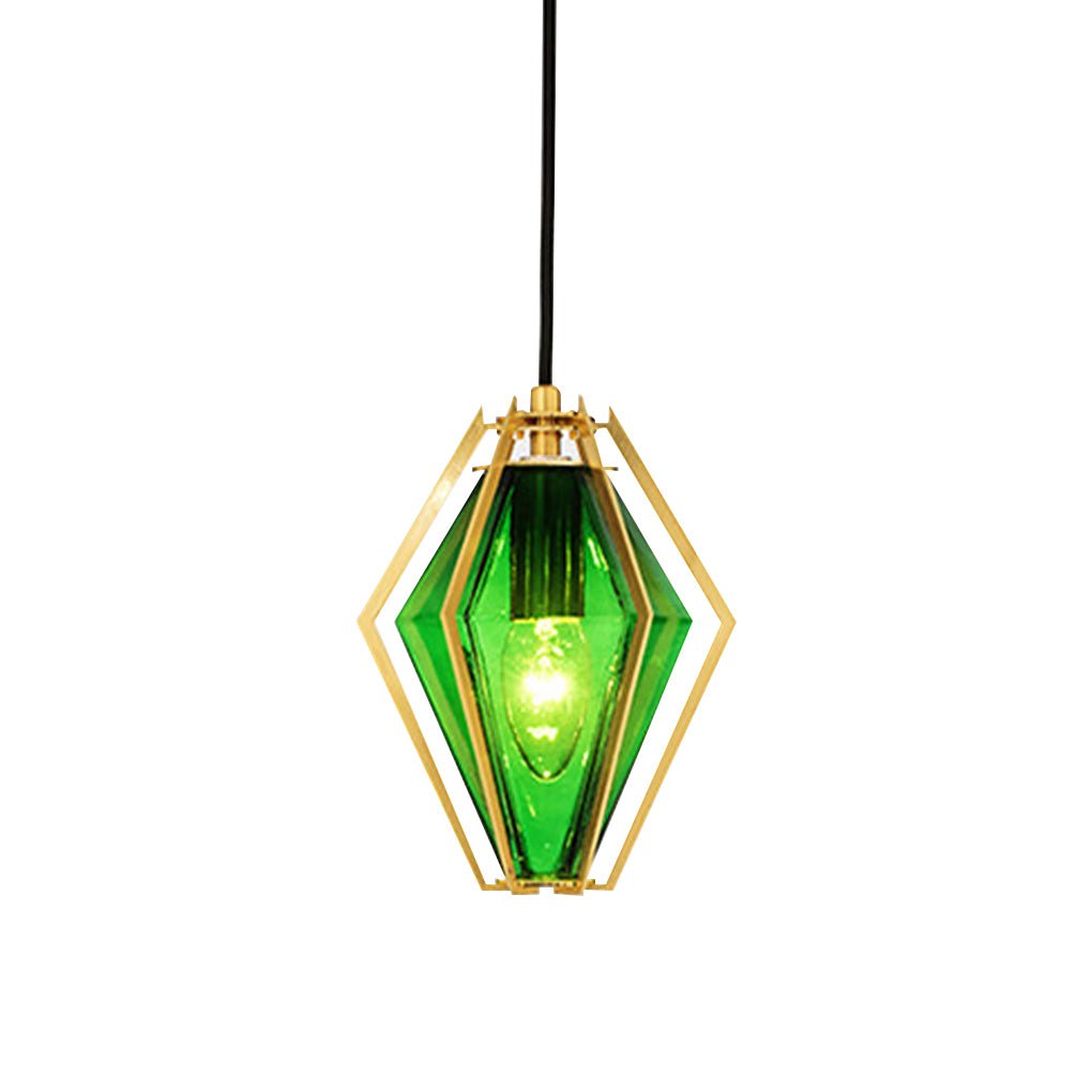 nordic postmodern art glass pendant light ideal for bedside or bar