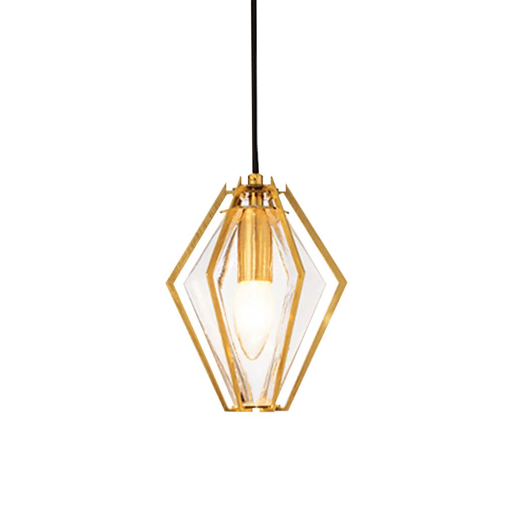 nordic postmodern art glass pendant light ideal for bedside or bar