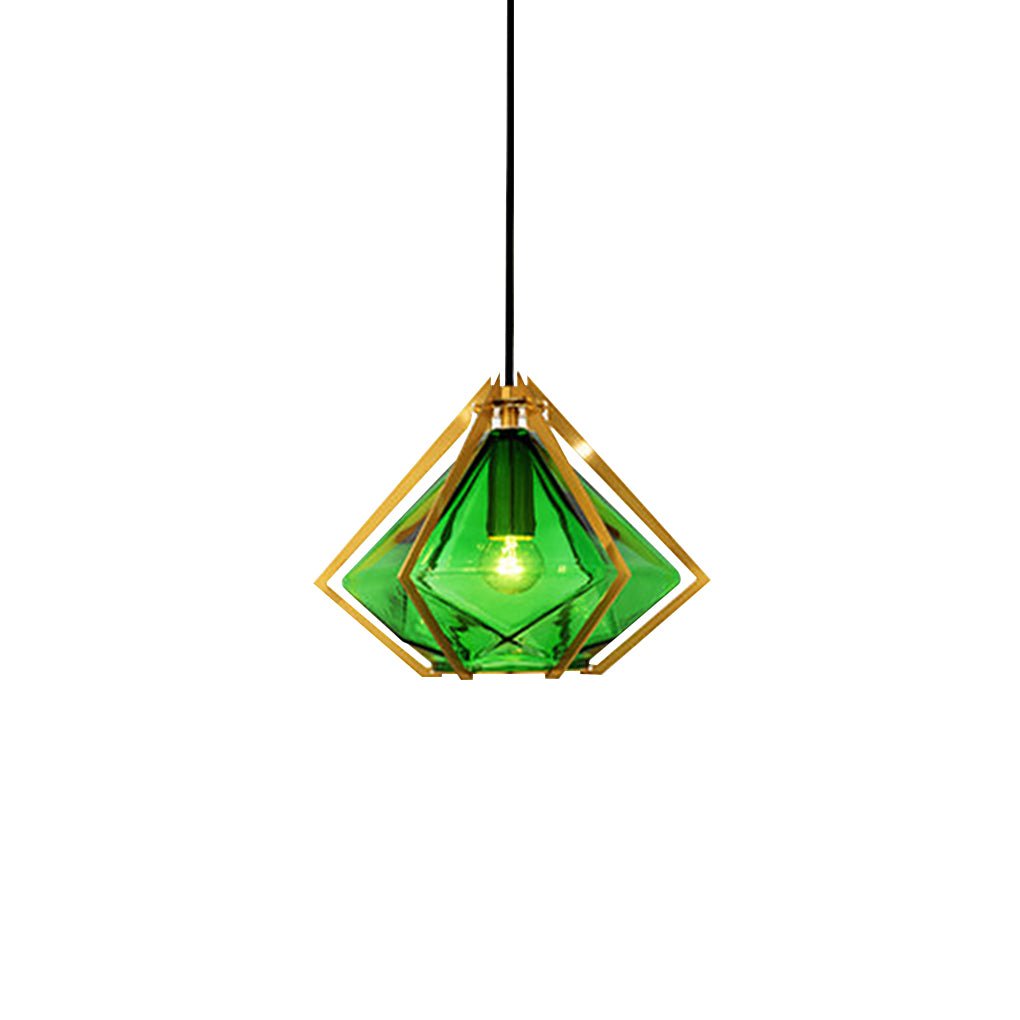 nordic postmodern art glass pendant light ideal for bedside or bar