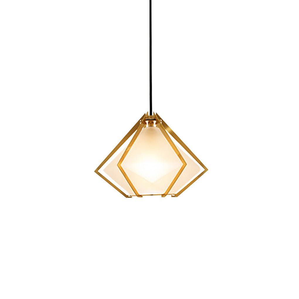 nordic postmodern art glass pendant light ideal for bedside or bar